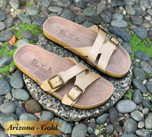 Load image into Gallery viewer, Arizona slippers in cork by SYL
